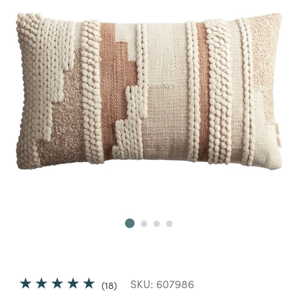 SOLD World Market indoor/outdoor lumbar pillow